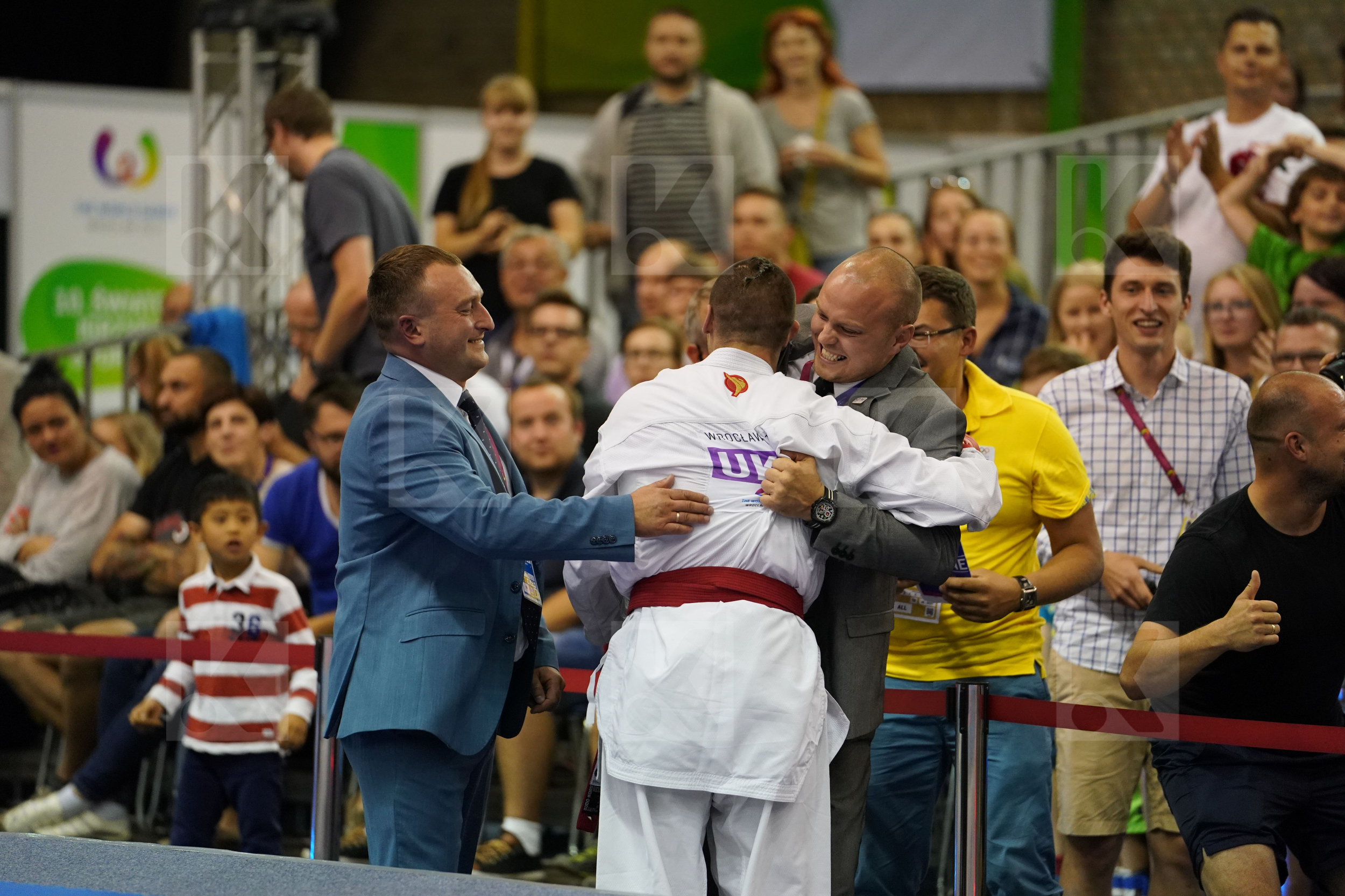 Asiabari Aliasghar Gold match Horuna Stanislav Iran Islamic Republic of Male Kumite -75kg Ukraine